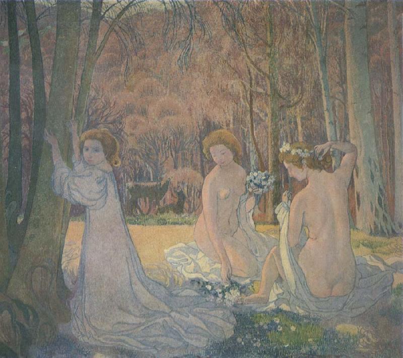Maurice Denis Spring Landscape with Figures